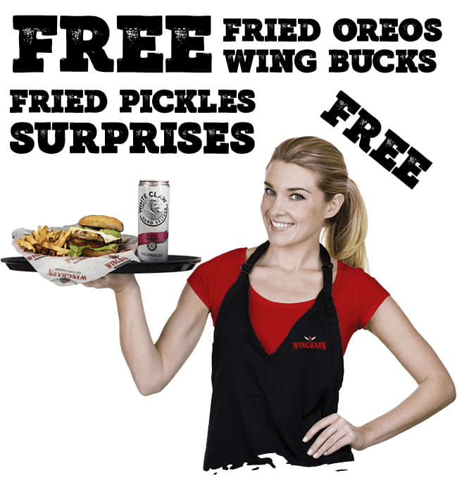 Free fried Oreos, wing bucks, fried pickles and surprises