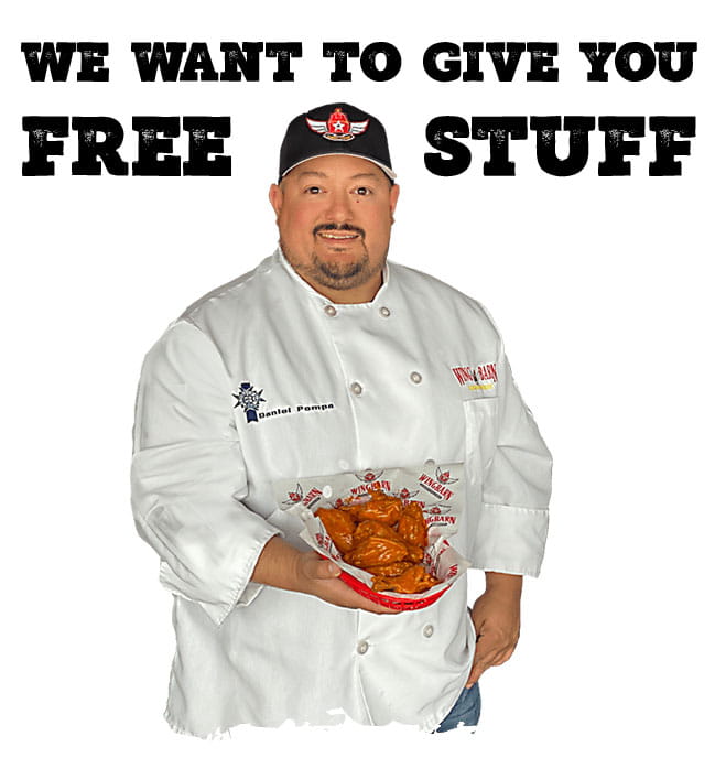 We want to give you free stuff